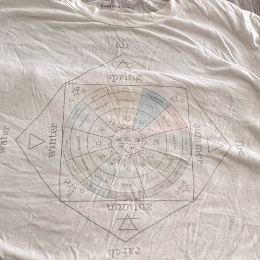 Whimsy elemental American eagle tee